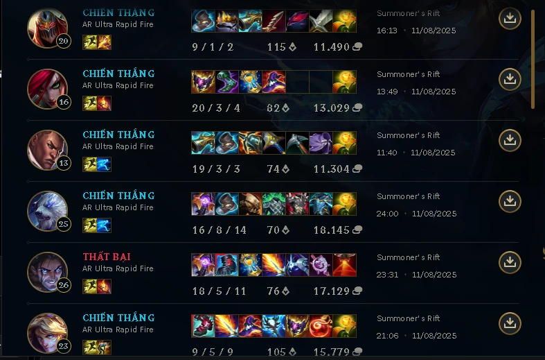 Resultado real en partida ranked — Victoria