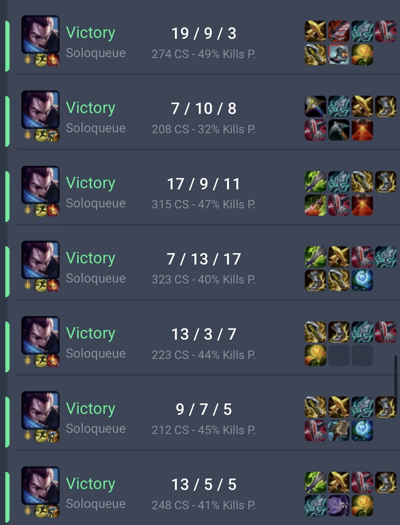 Resultado real en partida ranked — Victoria